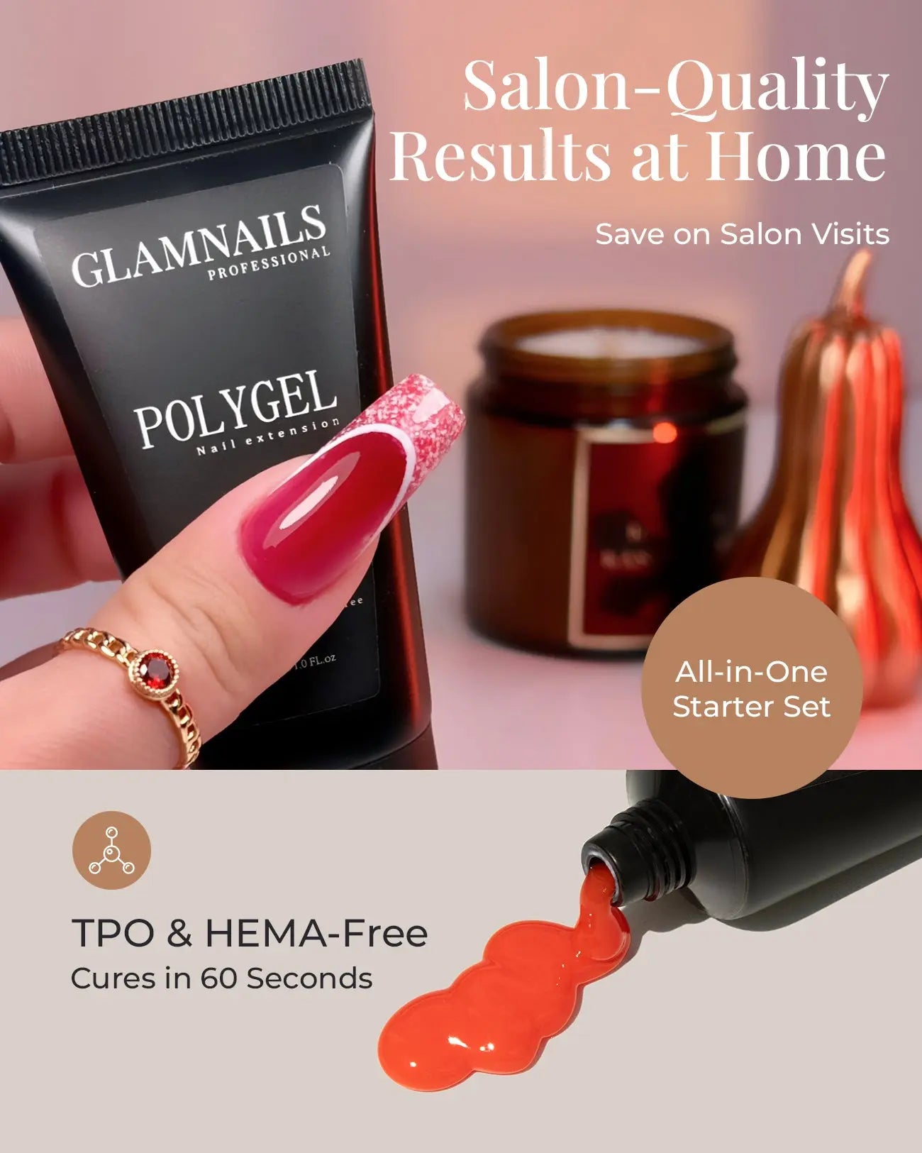 Glamnailsprofessional Health & Beauty > Nail Care > Polygel Nail Gel Starter Kit | Buy 1, Get 1 Free (Colors)