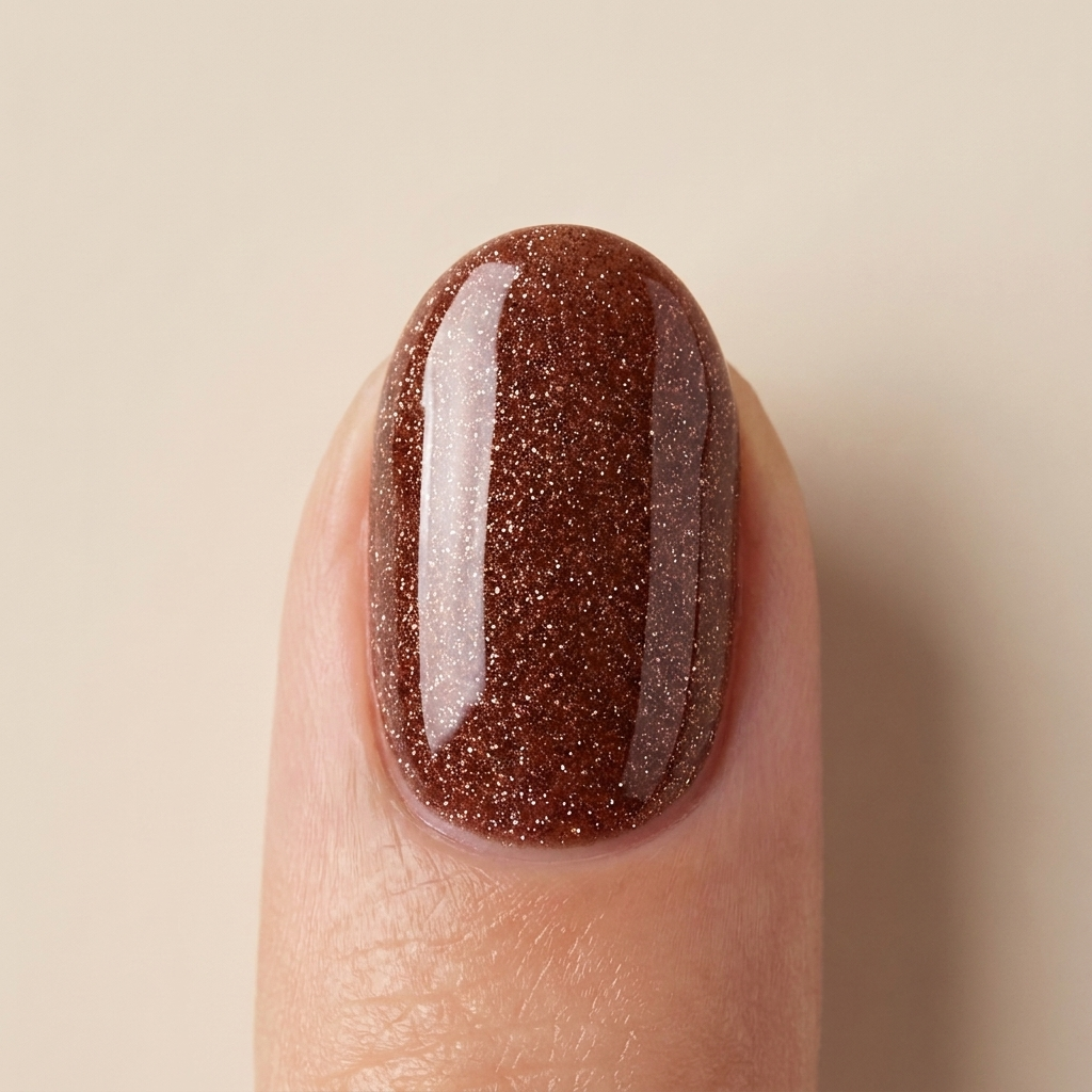 Polygel Rosewood Sparkle Glamnailsprofessional
