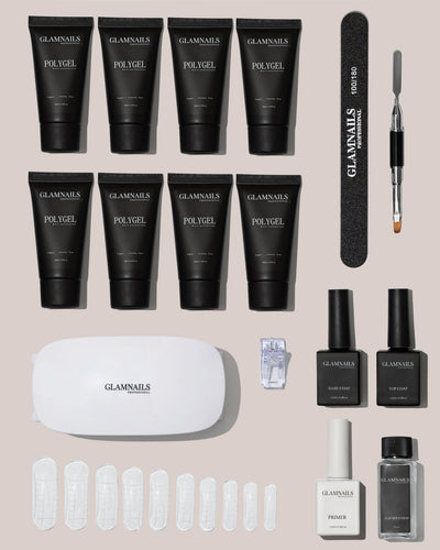 Glamnailsprofessional Gesundheit & Schönheit > Nagelpflege > Nagelgel Black Friday | Polygel-Starter-Set | 4+4 Farben gratis